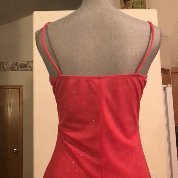 Peach & sparkly. Taboo dress! Size L. Not pink ;/ - Picture 3 of 5